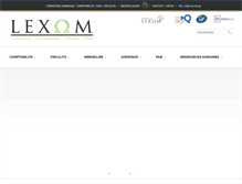 Tablet Screenshot of lexom.fr